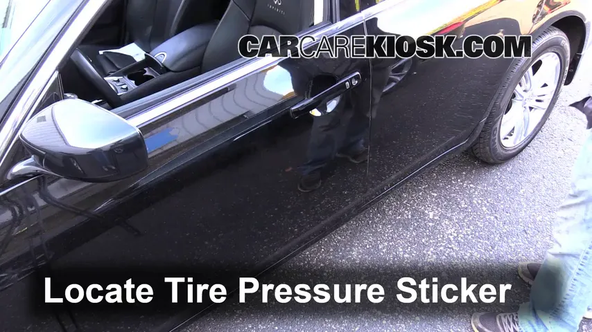2012 Infiniti G25 X 2.5L V6 Tires & Wheels Check Tire Pressure